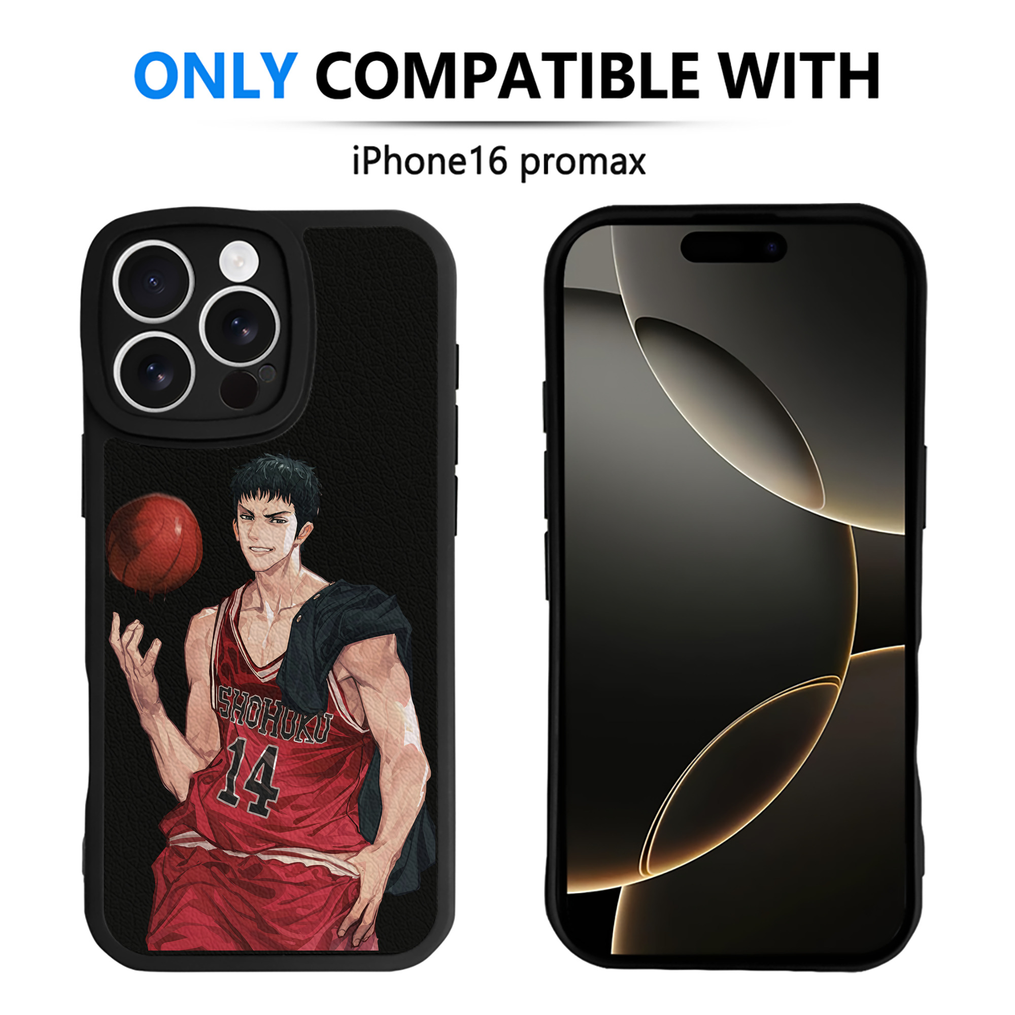 （画像用） SLAM DUNK／スラムダンク 【iPhone 16シリーズ対応】シリコンスマホケース（レザー調） 材質：シリコン